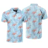 Classic Flamingos Pattern Polo Shirts For Men Women 3D Print Cartoon Animal Golf Shirt Summer Short-Sleeve Hawaiian POLO Tops
